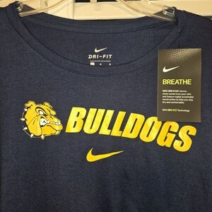 Nike Bulldogs Dri-FIT Navy Long Sleeve T-Shirt